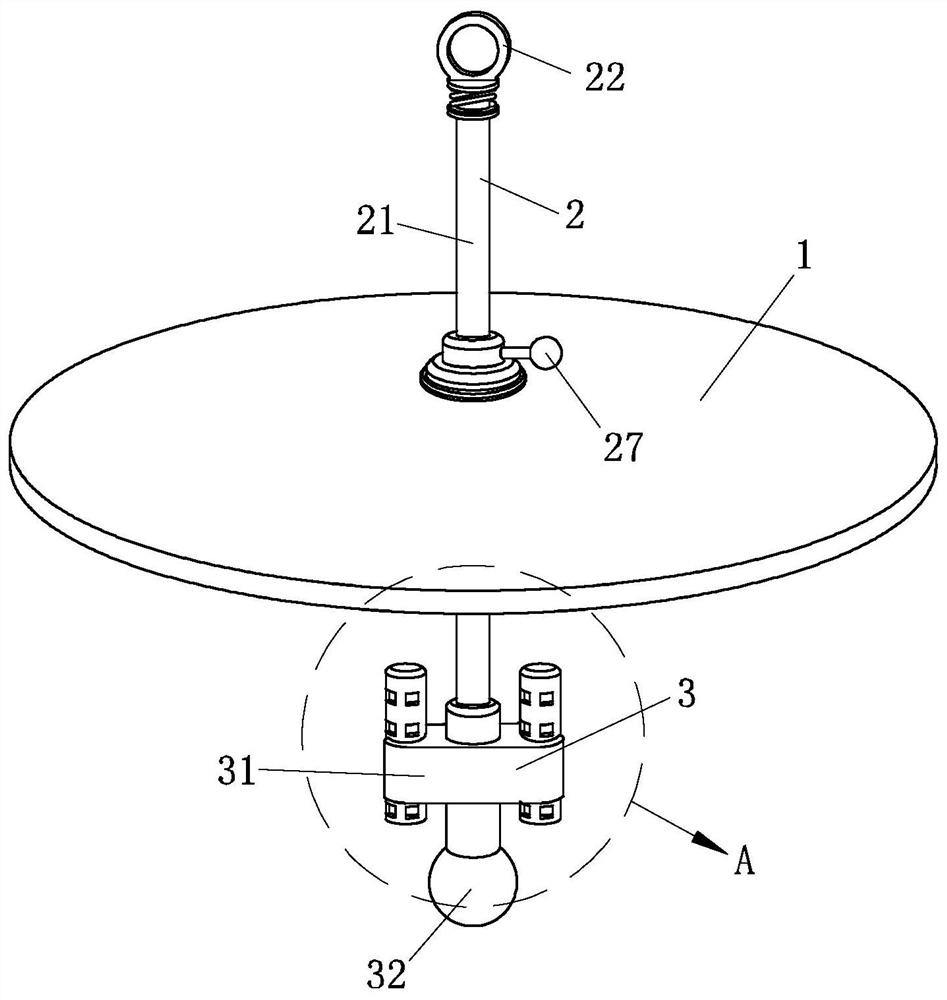 Mounting device of underwater safety detection equipment