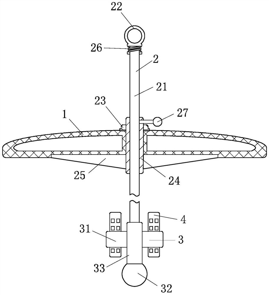 Mounting device of underwater safety detection equipment