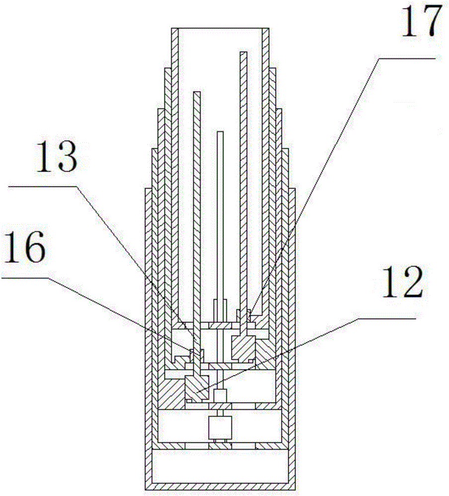 Multi-stage telescopic rod