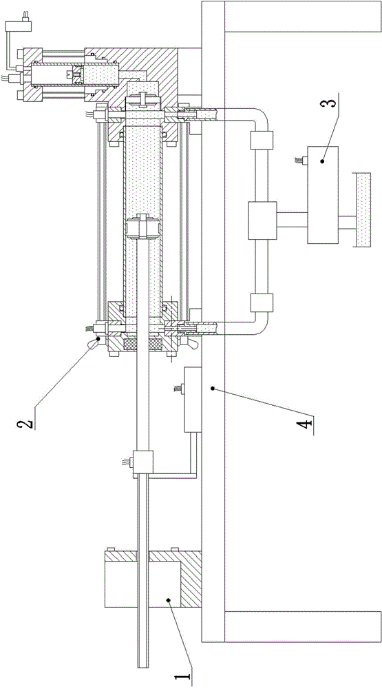 Reciprocating type liquid shock absorber simulation test device