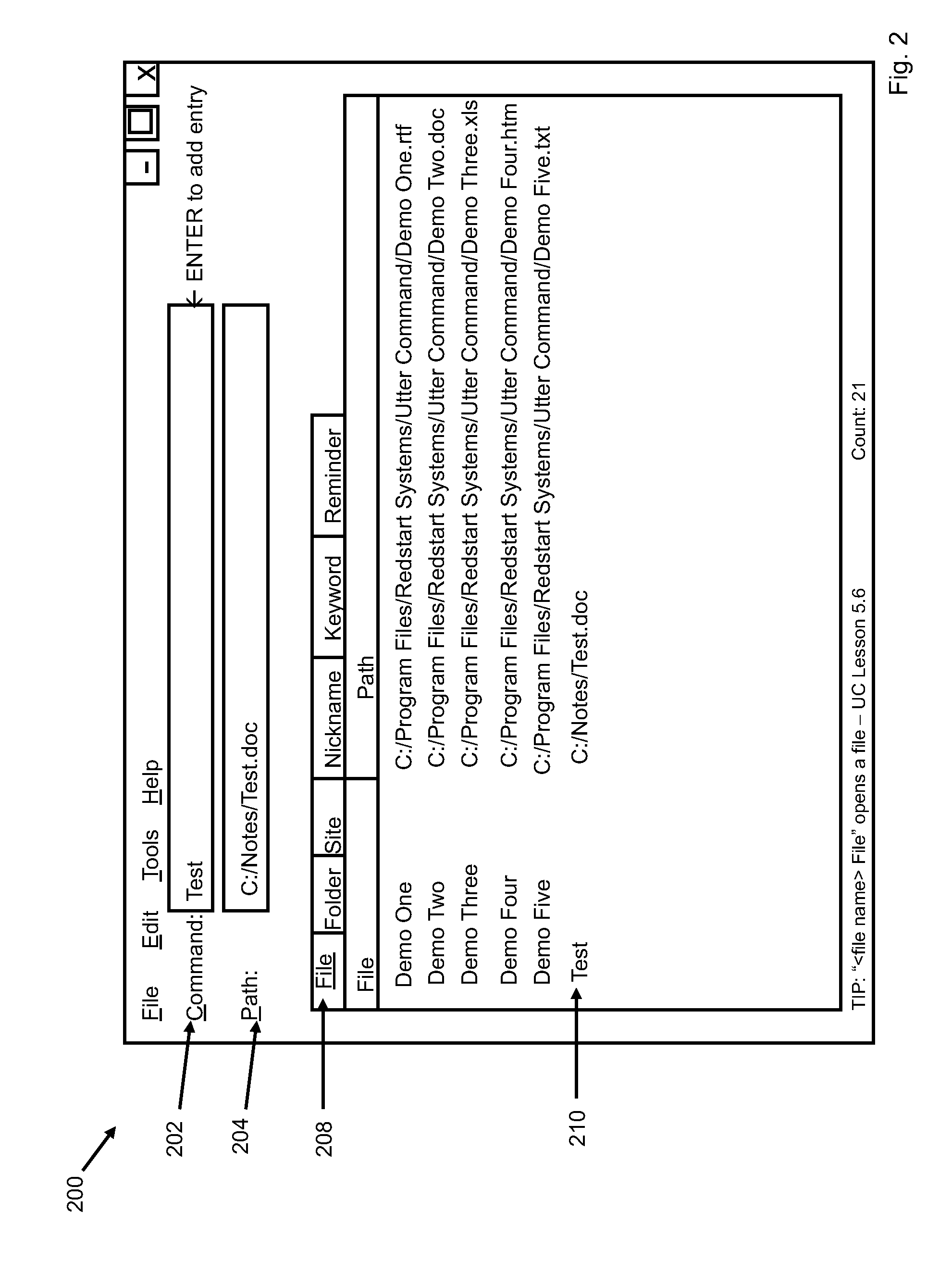 System and method of a list commands utility for a speech recognition command system