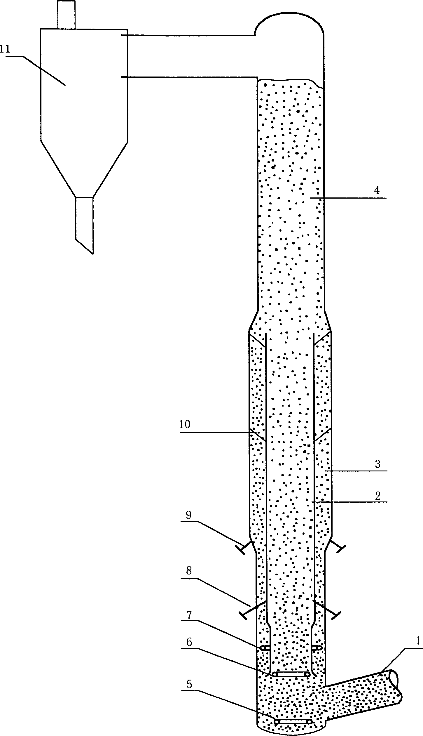 Method for catalyzing and cracking petroleum hydrocarbon in relaying mode
