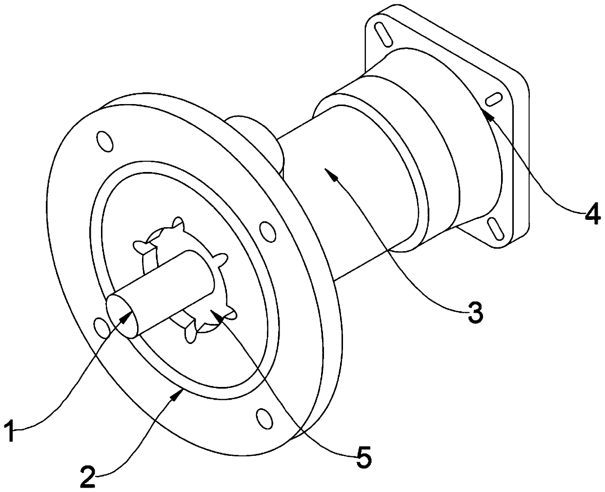 Planetary reducer for door rolling machine