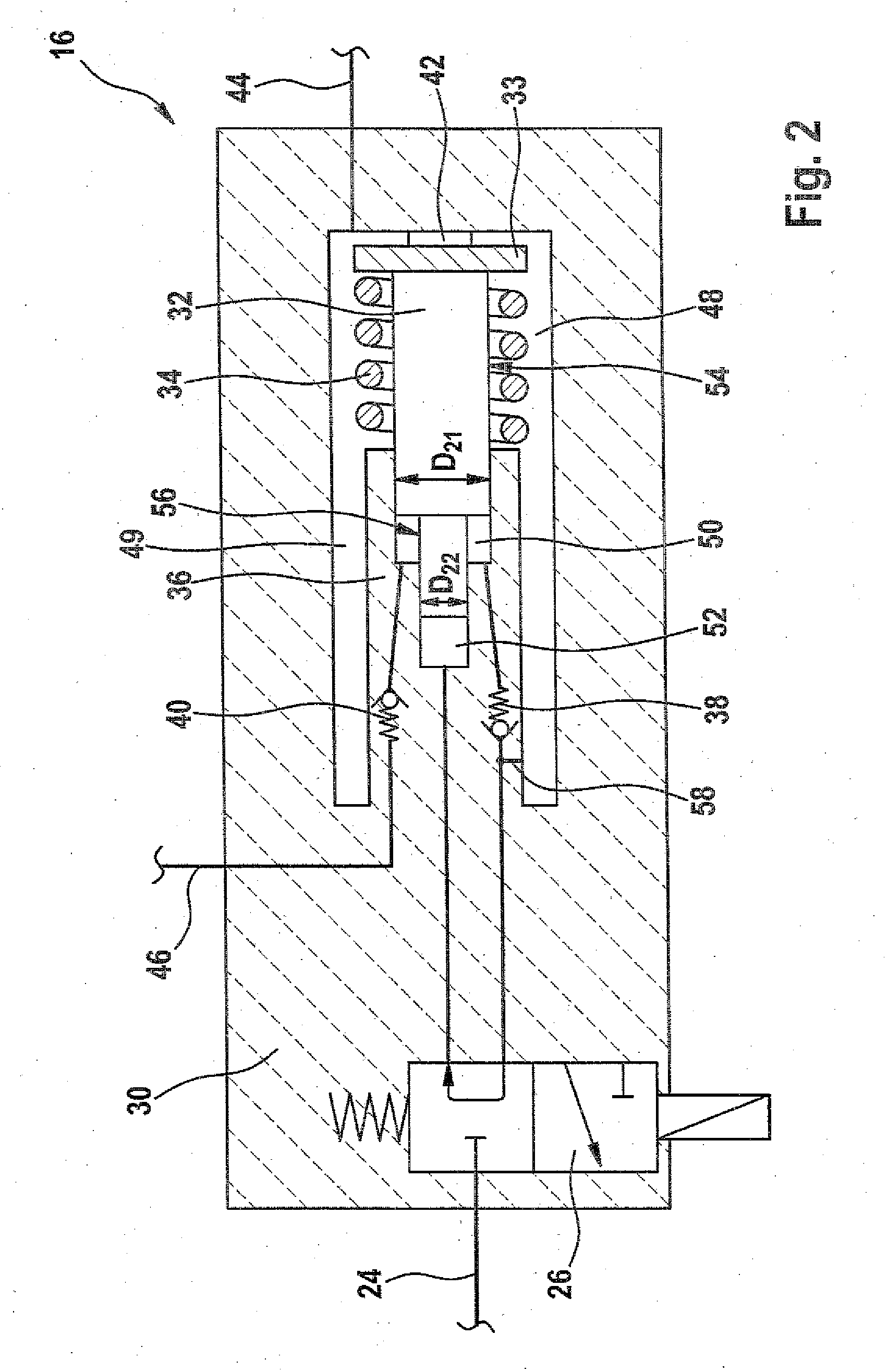 Pressure boosting system for at least one fuel injector