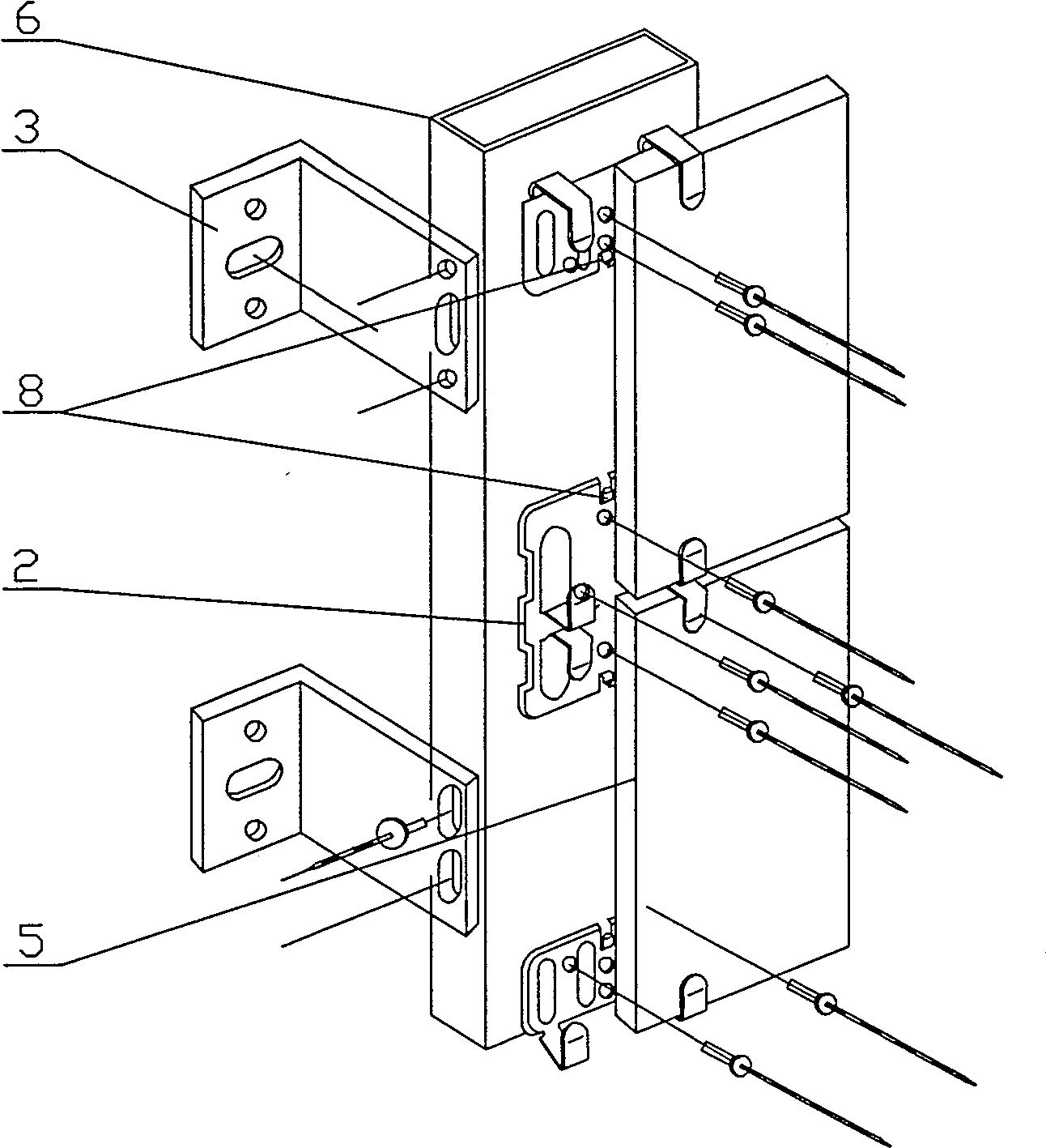 Method for constructing aeration curtain wall, and curtain wall