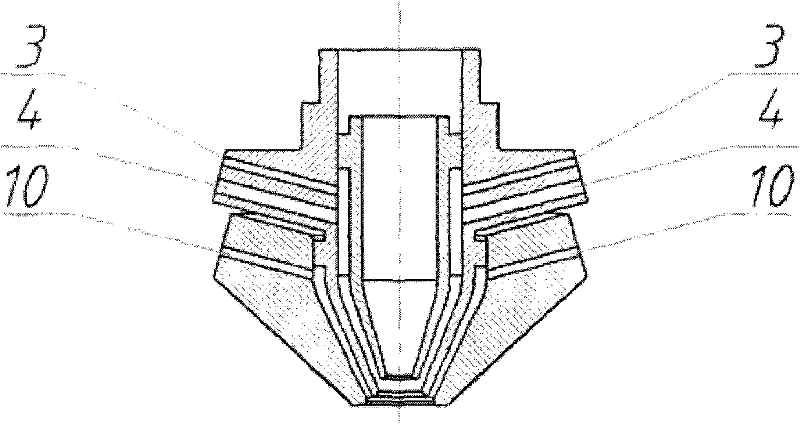 A laser direct deposition preparation method and device for the working layer of a metallurgical hot roll