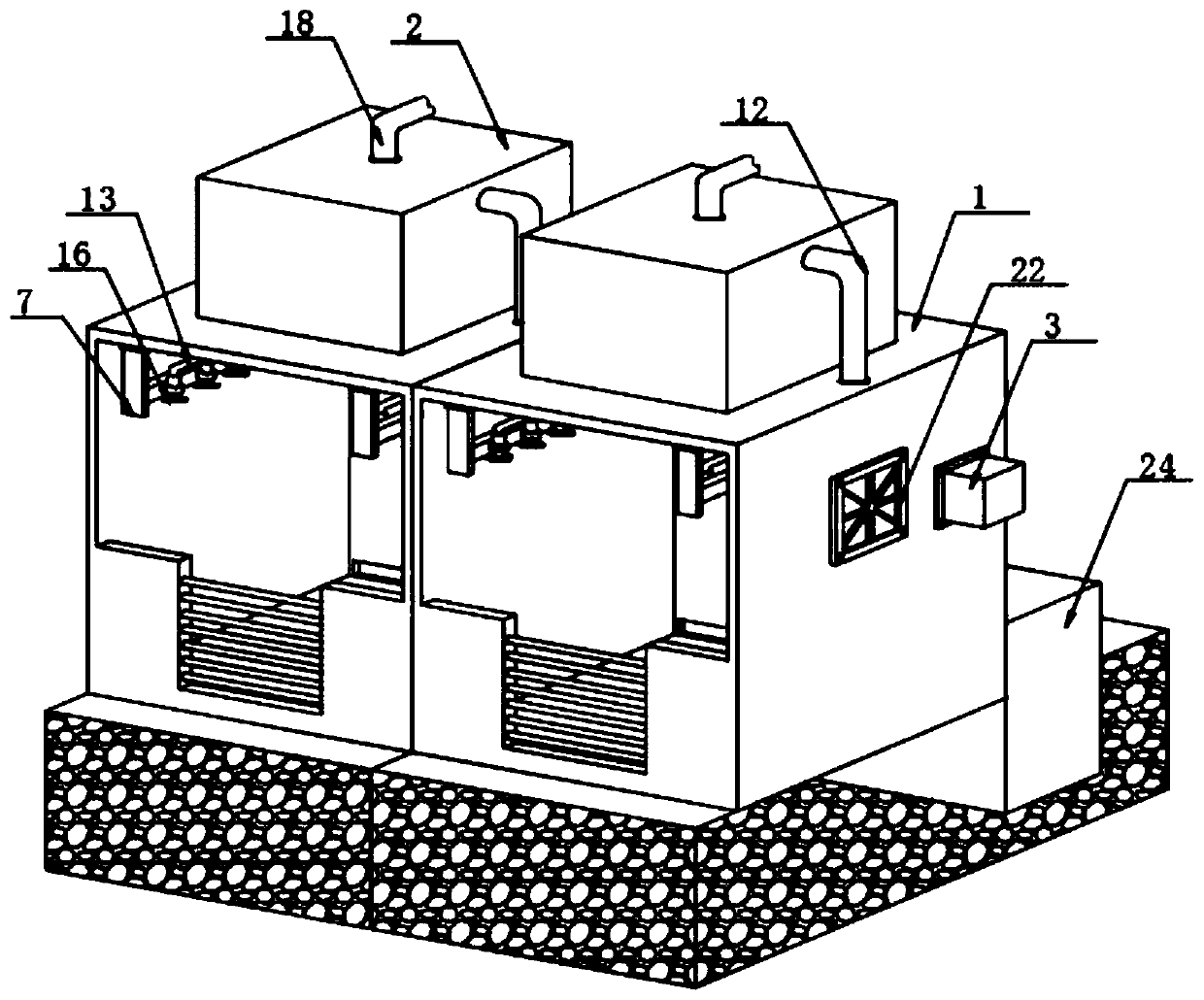 Pig house deodorization device for pig breeding