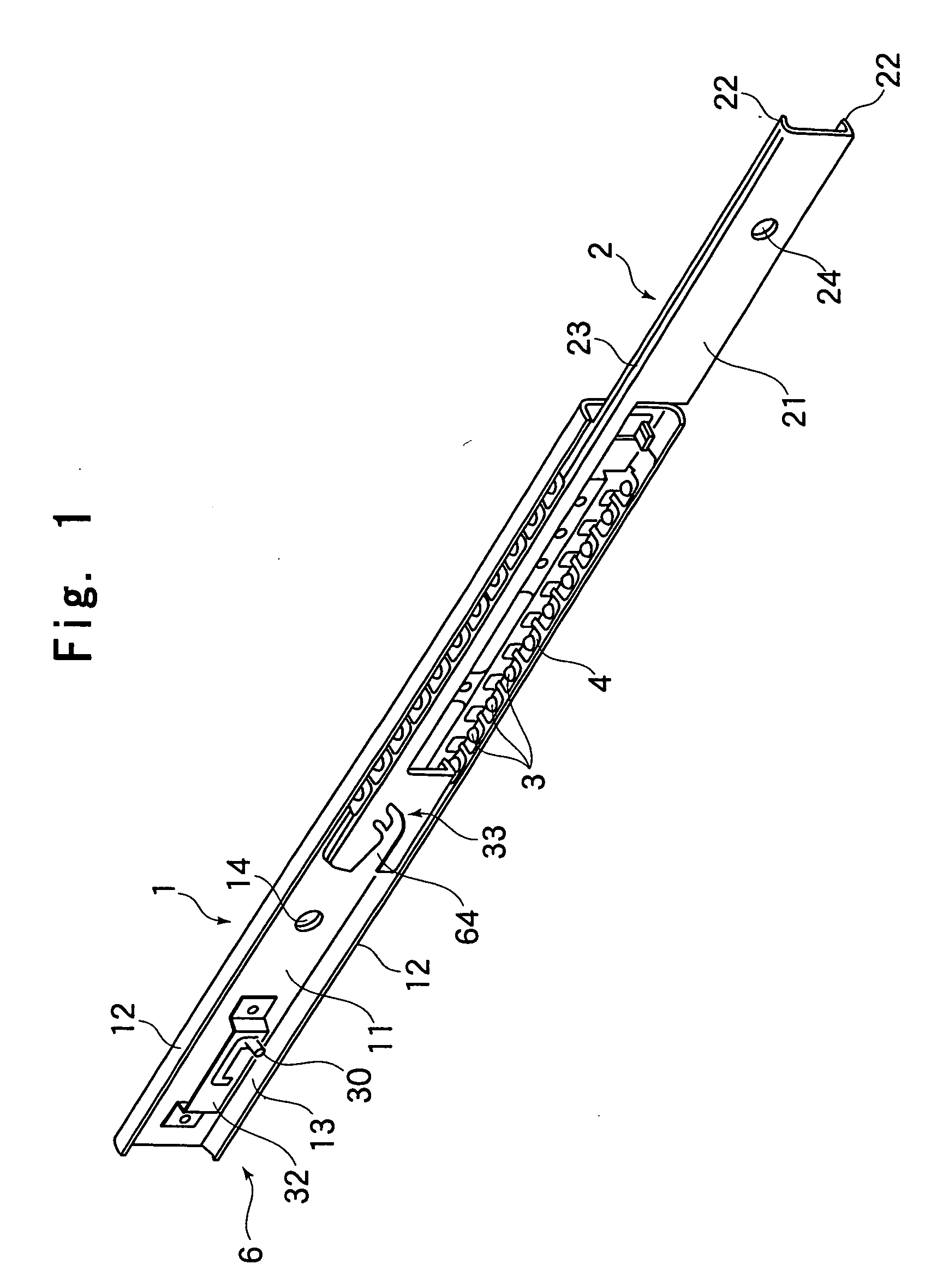 Slide Rail Unit With Retaining Function