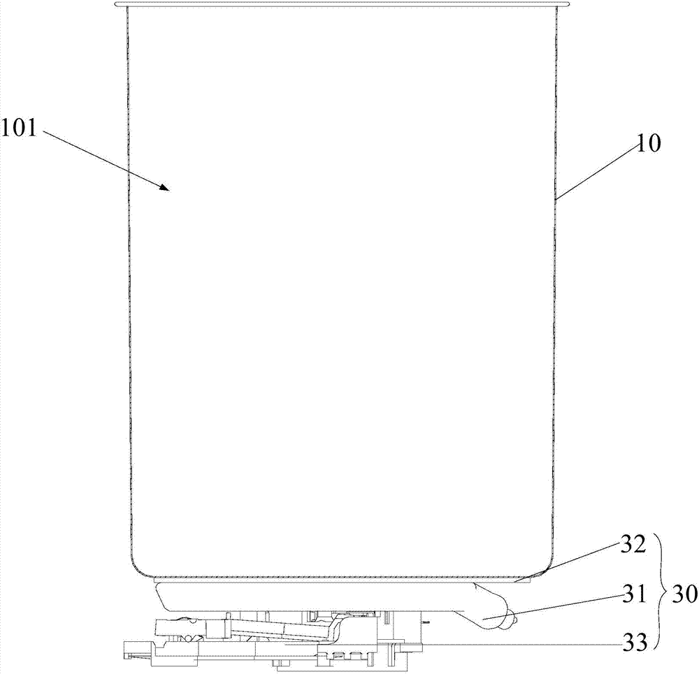 Liquid heating container