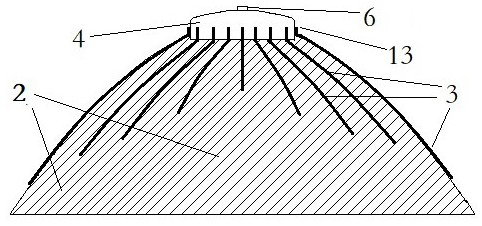 Device, such as shell, outer cover and garment, capable of dissipating heat and reducing temperature through water evaporation and structure thereof