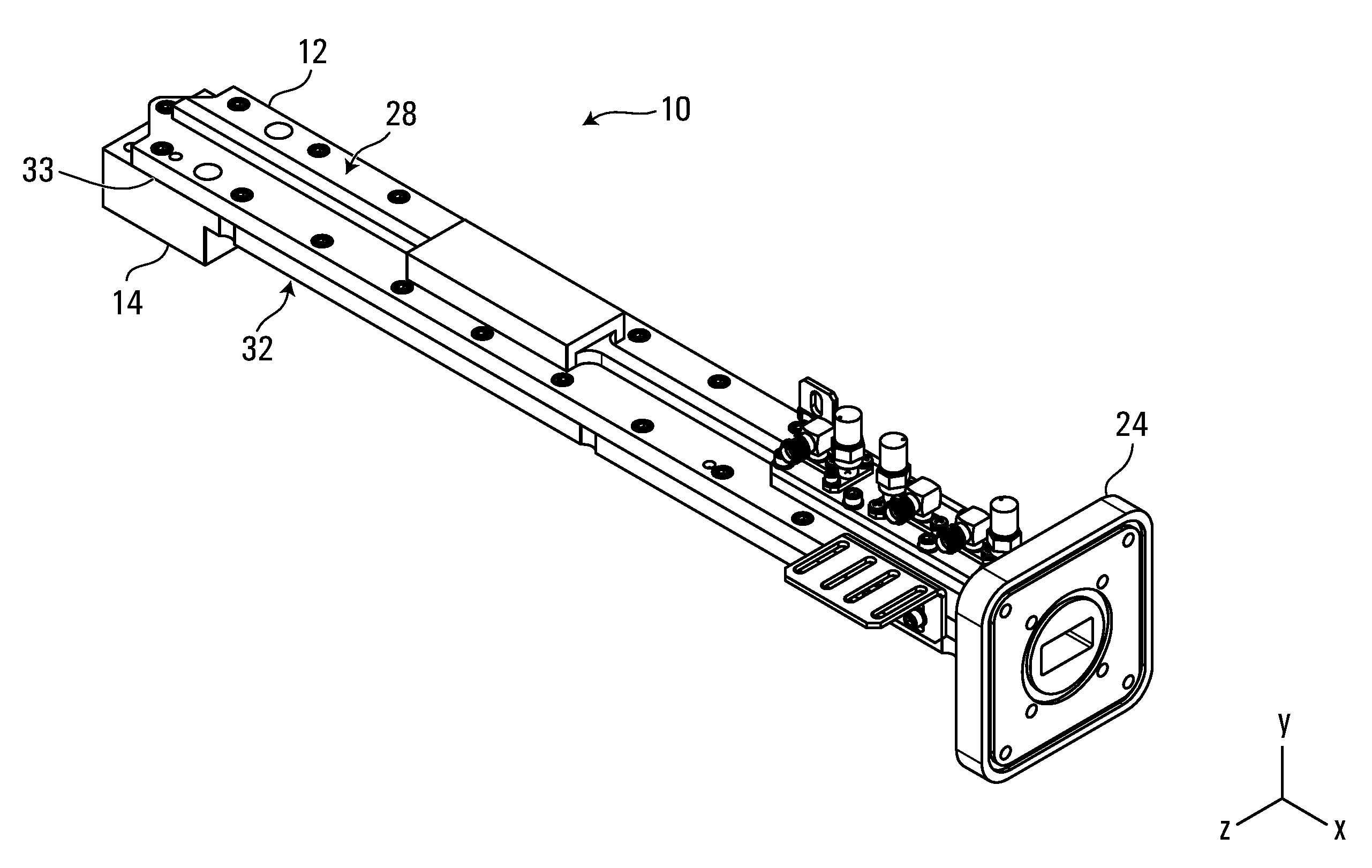 Multi-component waveguide assembly