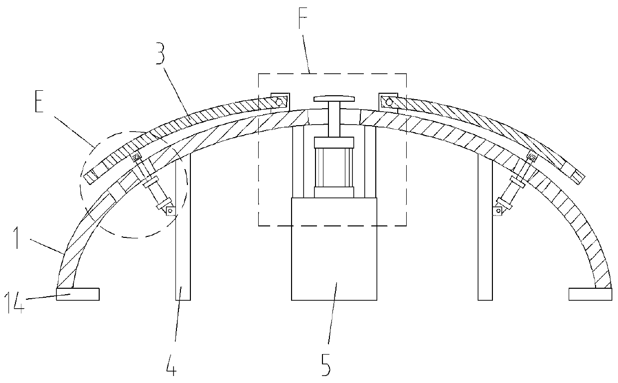 Steel structure support structure
