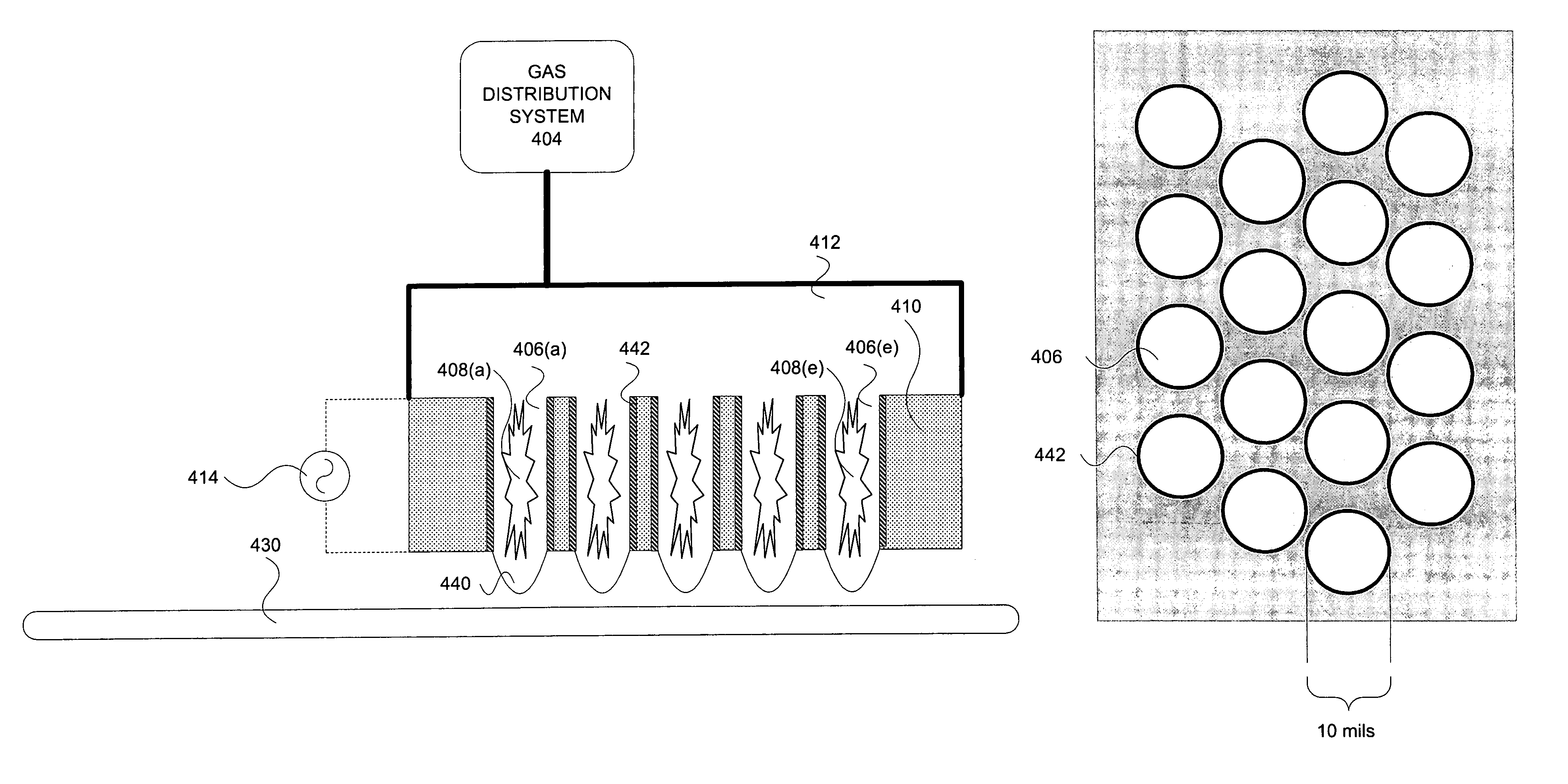 Apparatus for the optimization of atmospheric plasma in a processing system