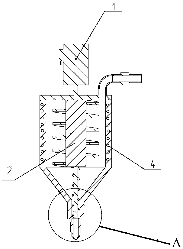 Spray head device of 3D printer