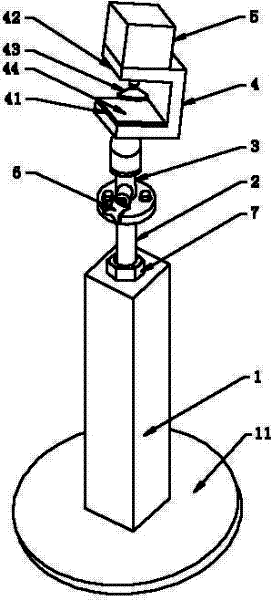 End supporting frame of tap wrapping machine