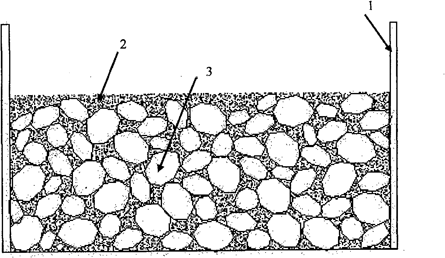 Jackstone-type rockfill concrete construction method
