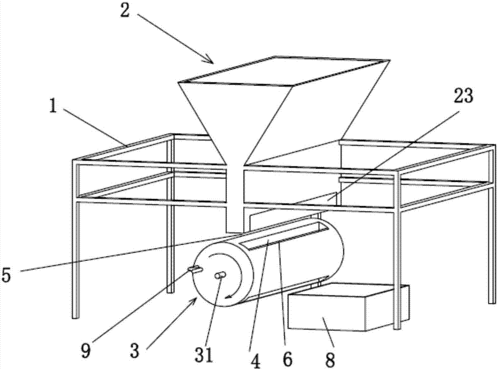 Peeling device for elongated bamboo shoot