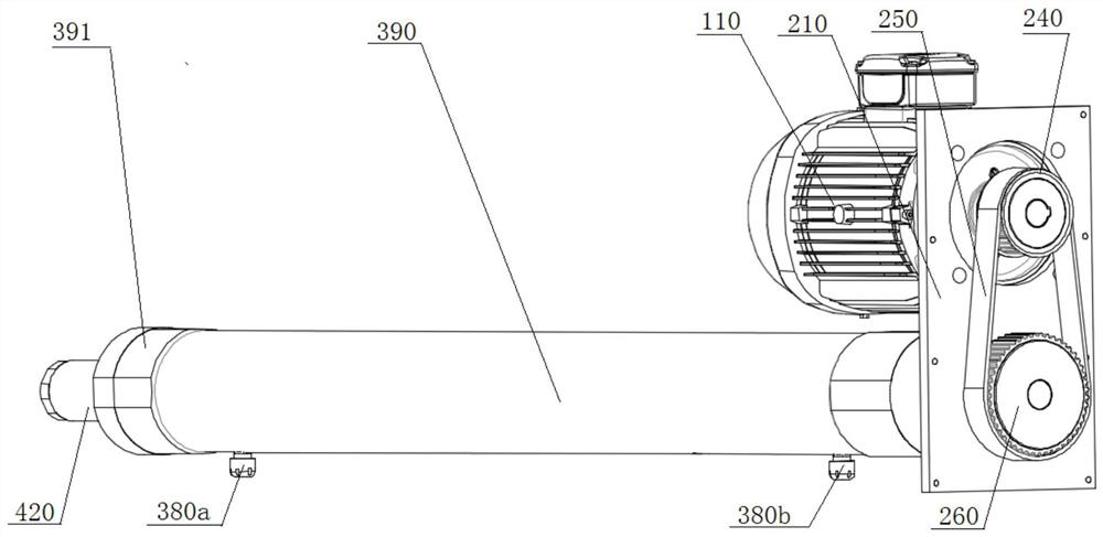 Electric cylinder with gas buffer