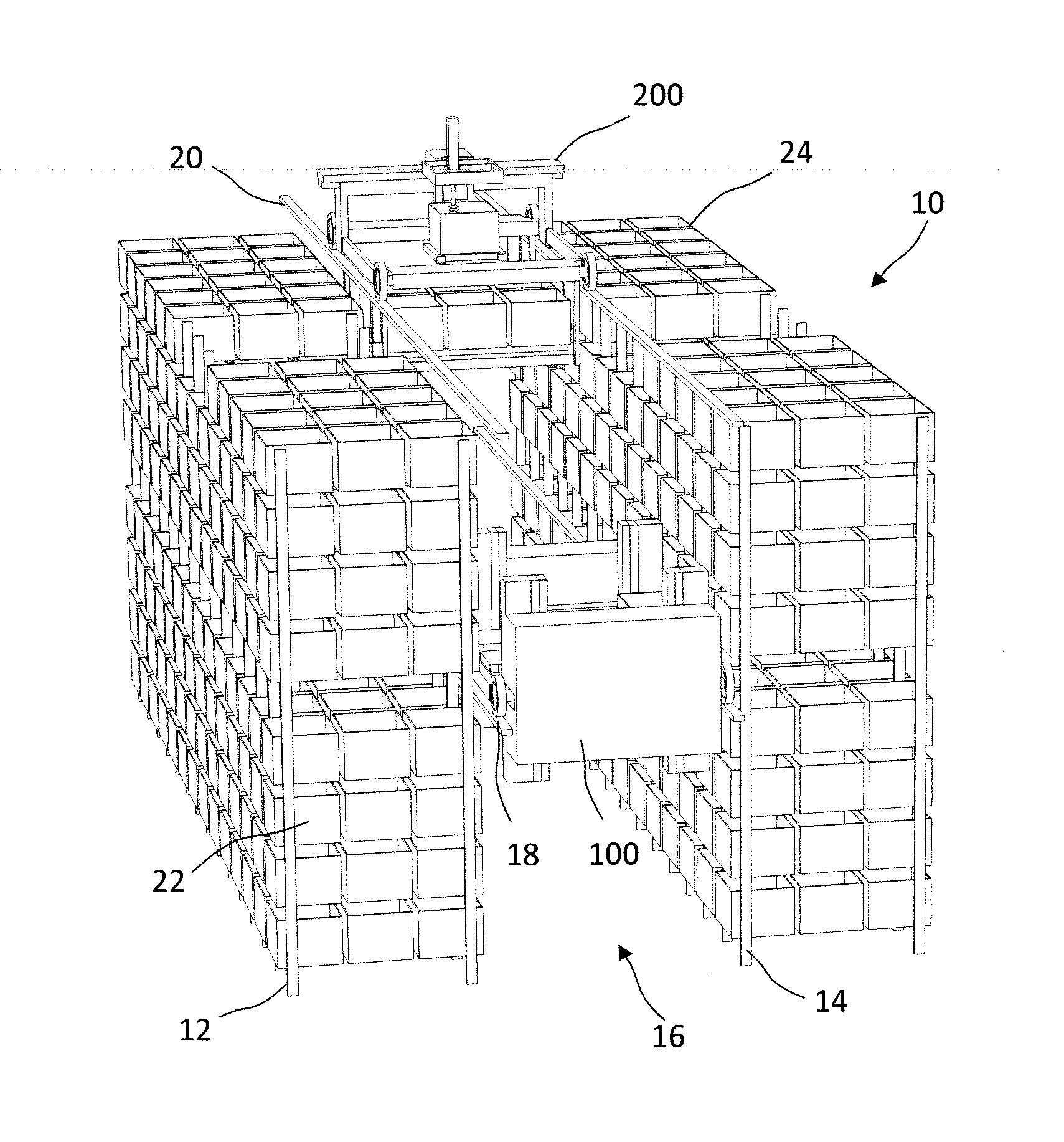 Automatic order picking system and method in retail facility