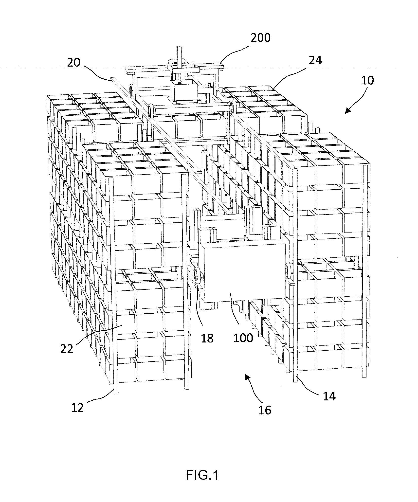 Automatic order picking system and method in retail facility