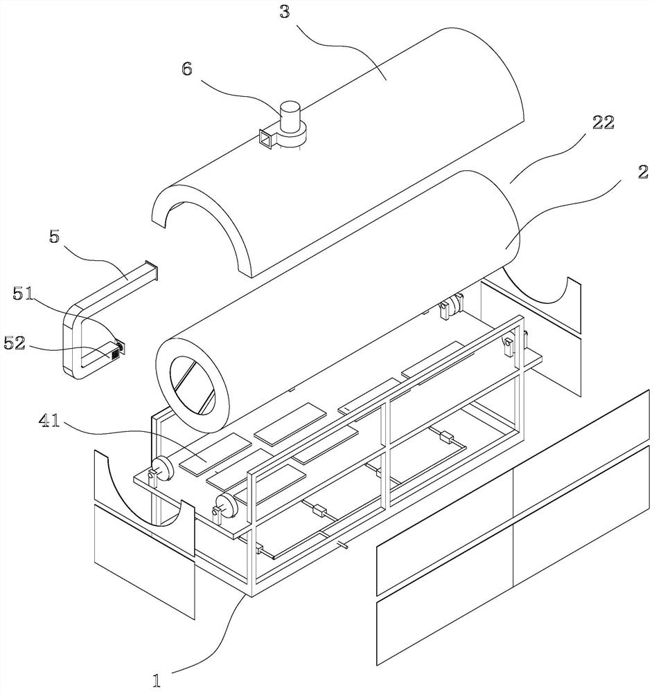 Mixed heat energy tea leaf fixation machine capable of preventing leaves from being burnt