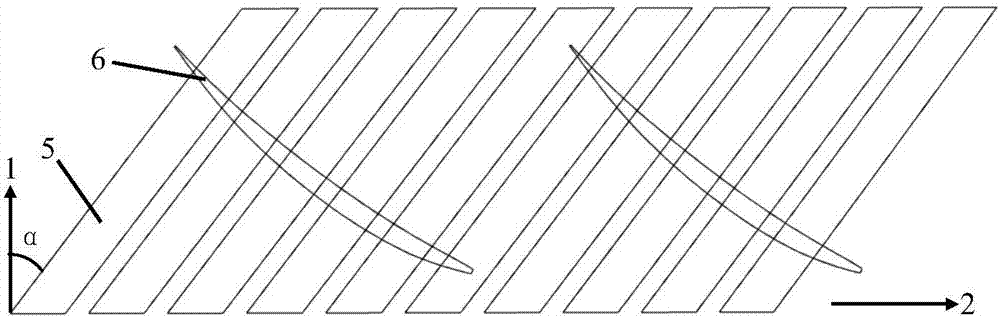 Axial forward-moving and radial slanting reverse-vane angle-direction seam processing box