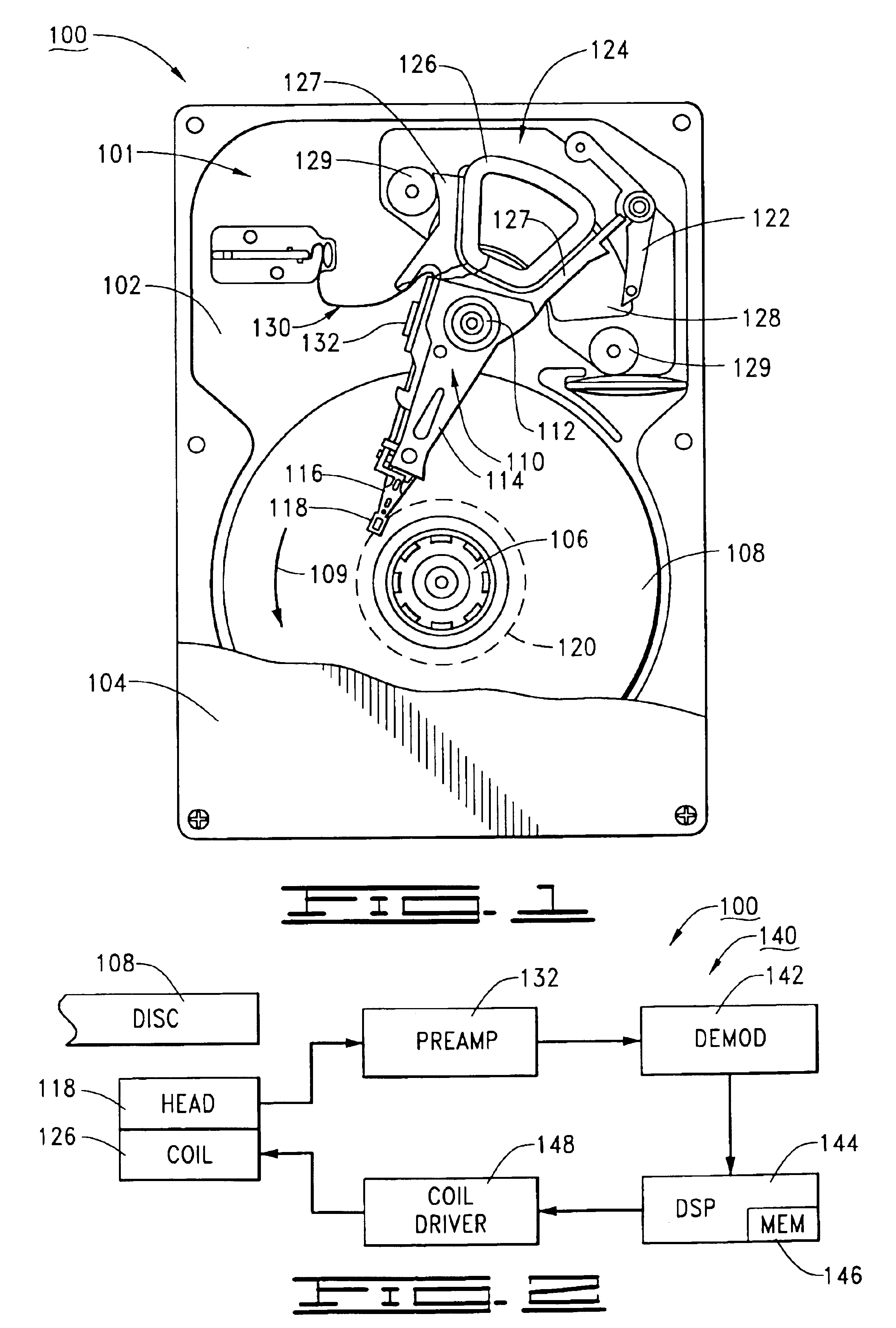 Reducing actuator arm oscillation during settle mode in a disc drive servo system