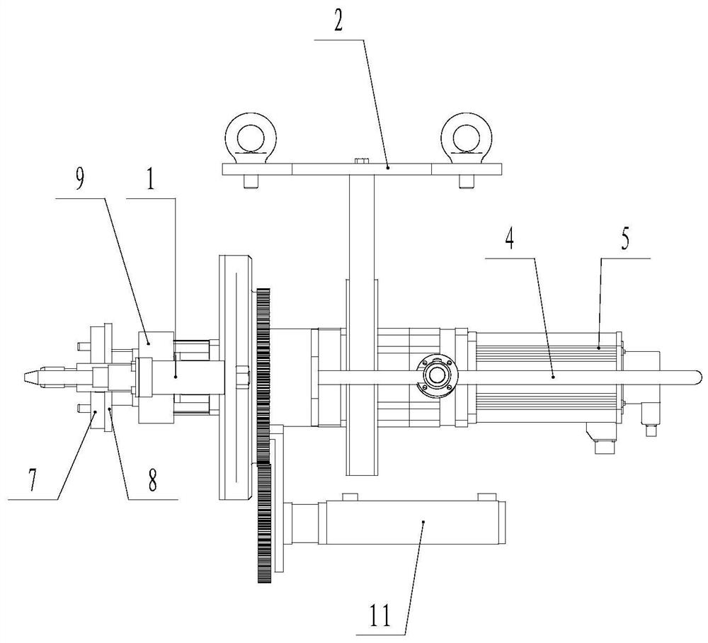 Measuring machine for automatic tightening, hole alignment and pretightening force of hub adjusting nut with hole and method of use thereof