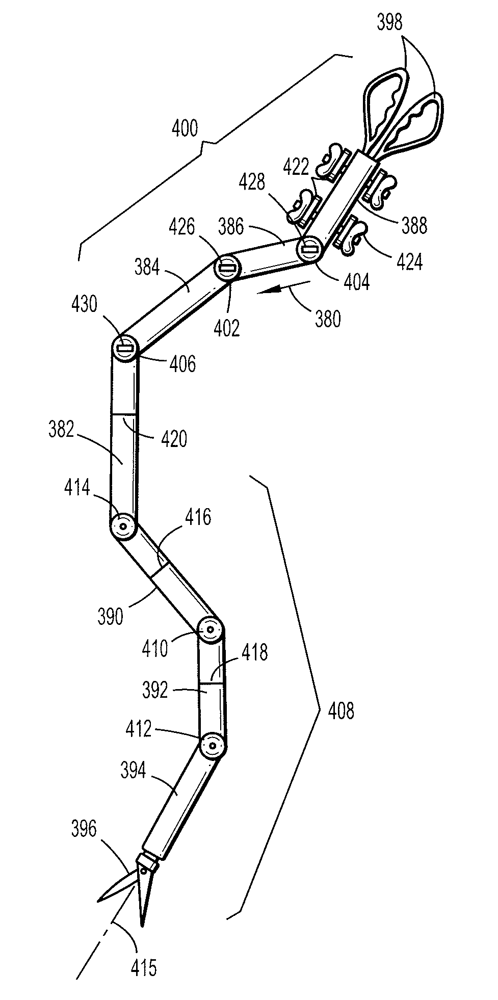 Laparoscopic instrument and related surgical method