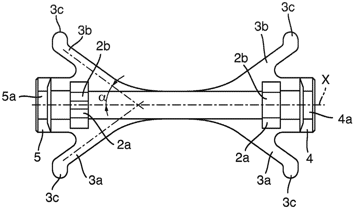 Rolling element guide elements especially for large rolling bearings of the tapered roller type