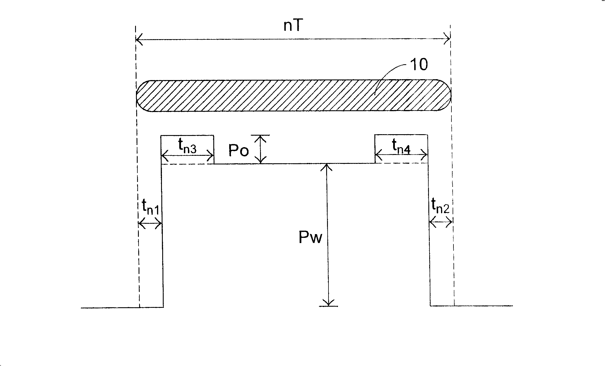 Regulation method for write-in policy of recordable optical disk