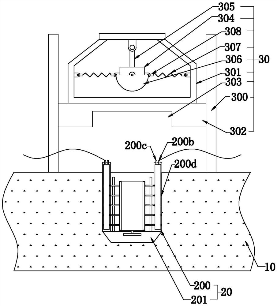 Reinforcing structure and method for soft soil around heat distribution pipeline