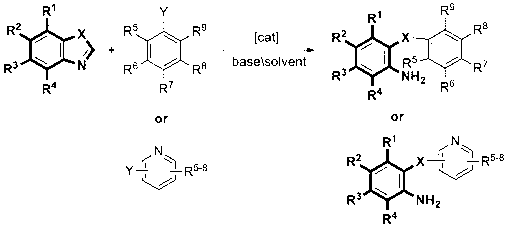 Method for synthesizing o-amino diaryl ether and o-amino diaryl sulfur ether