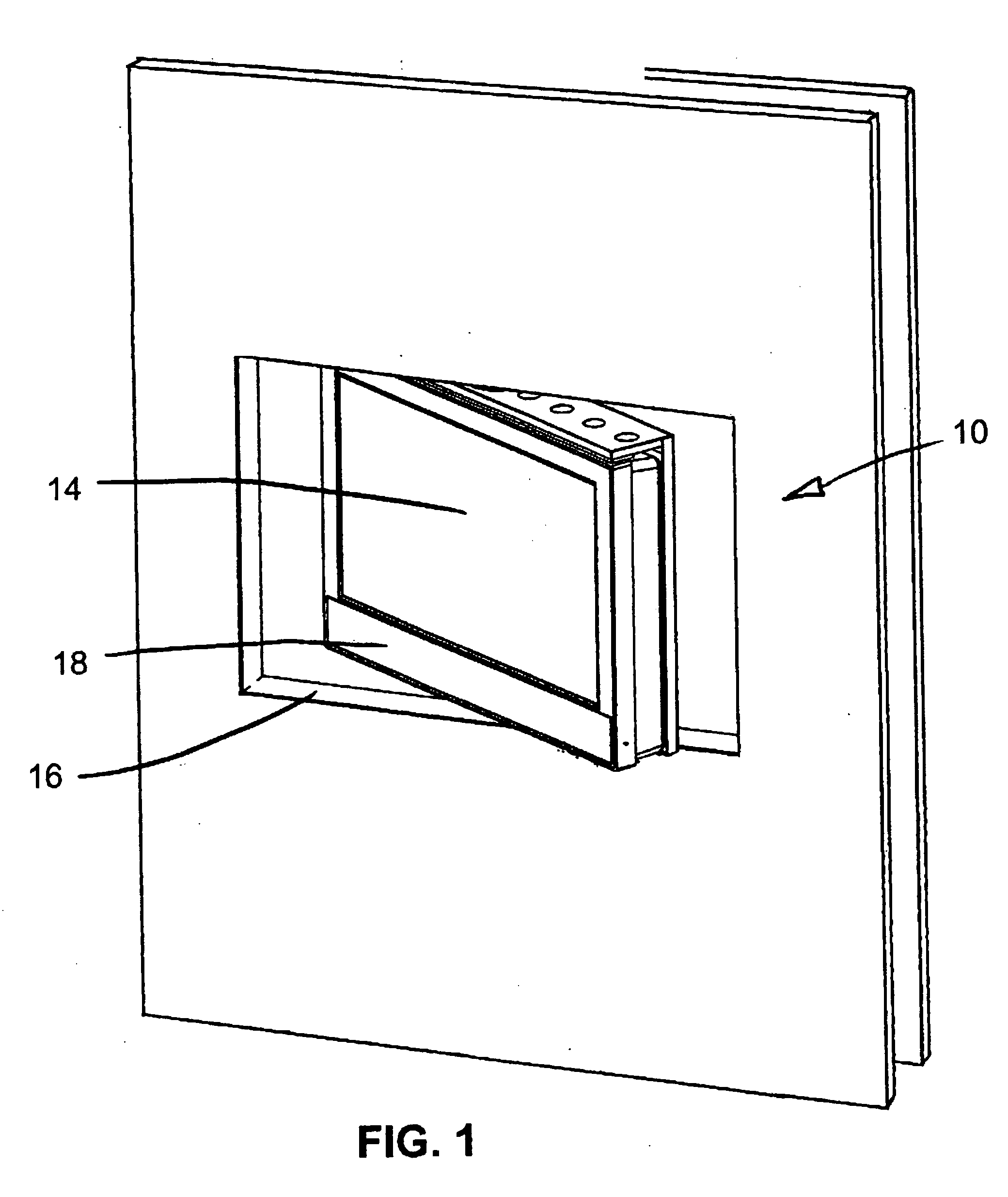 Mounted rotatable television unit