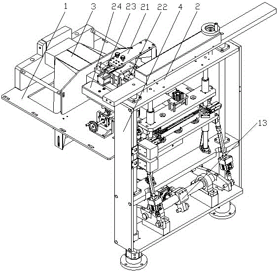 A forming and sealing device for food packaging machine