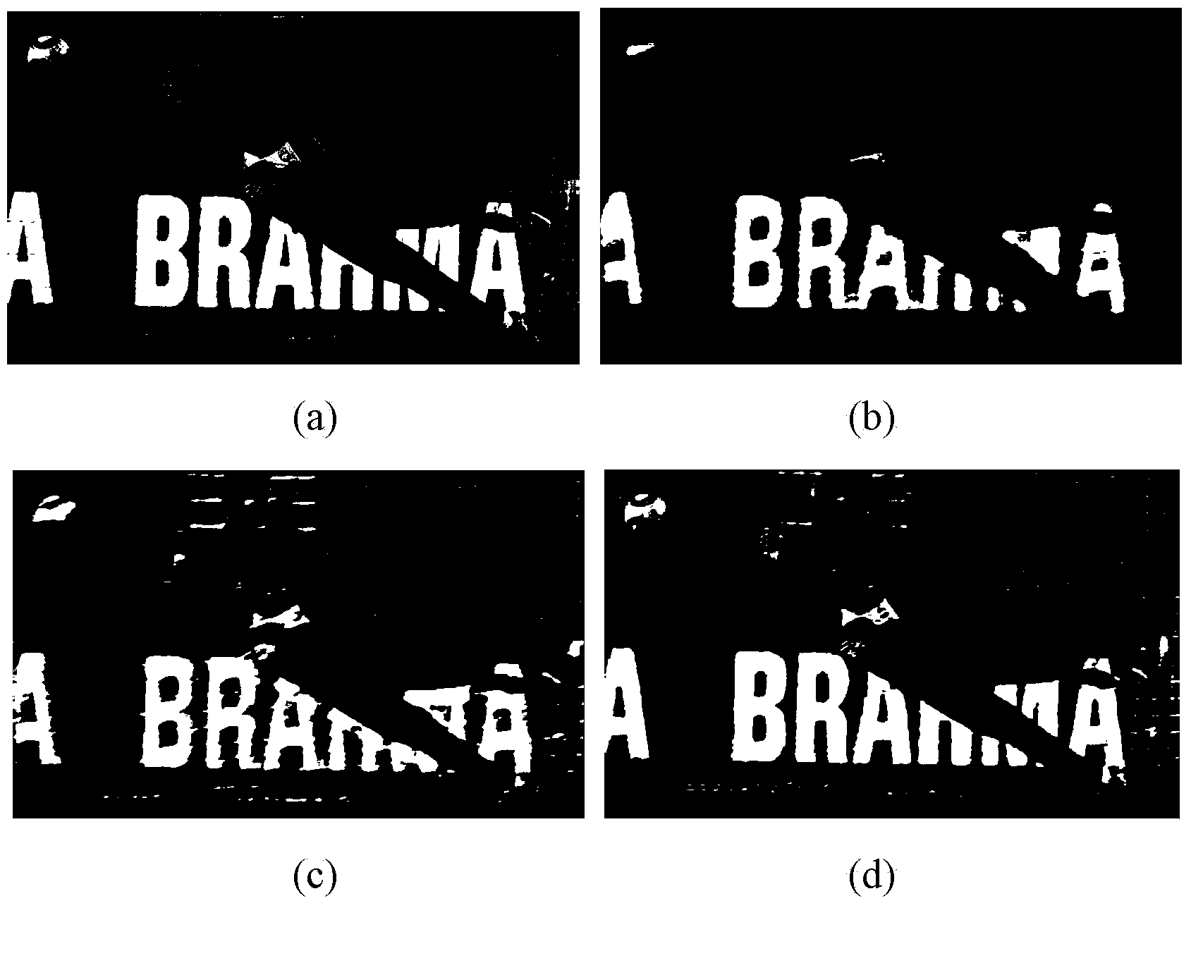 Digital blurred image blind restoration method based on gradient screening