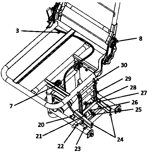 Car seat with automatic folding and turning function
