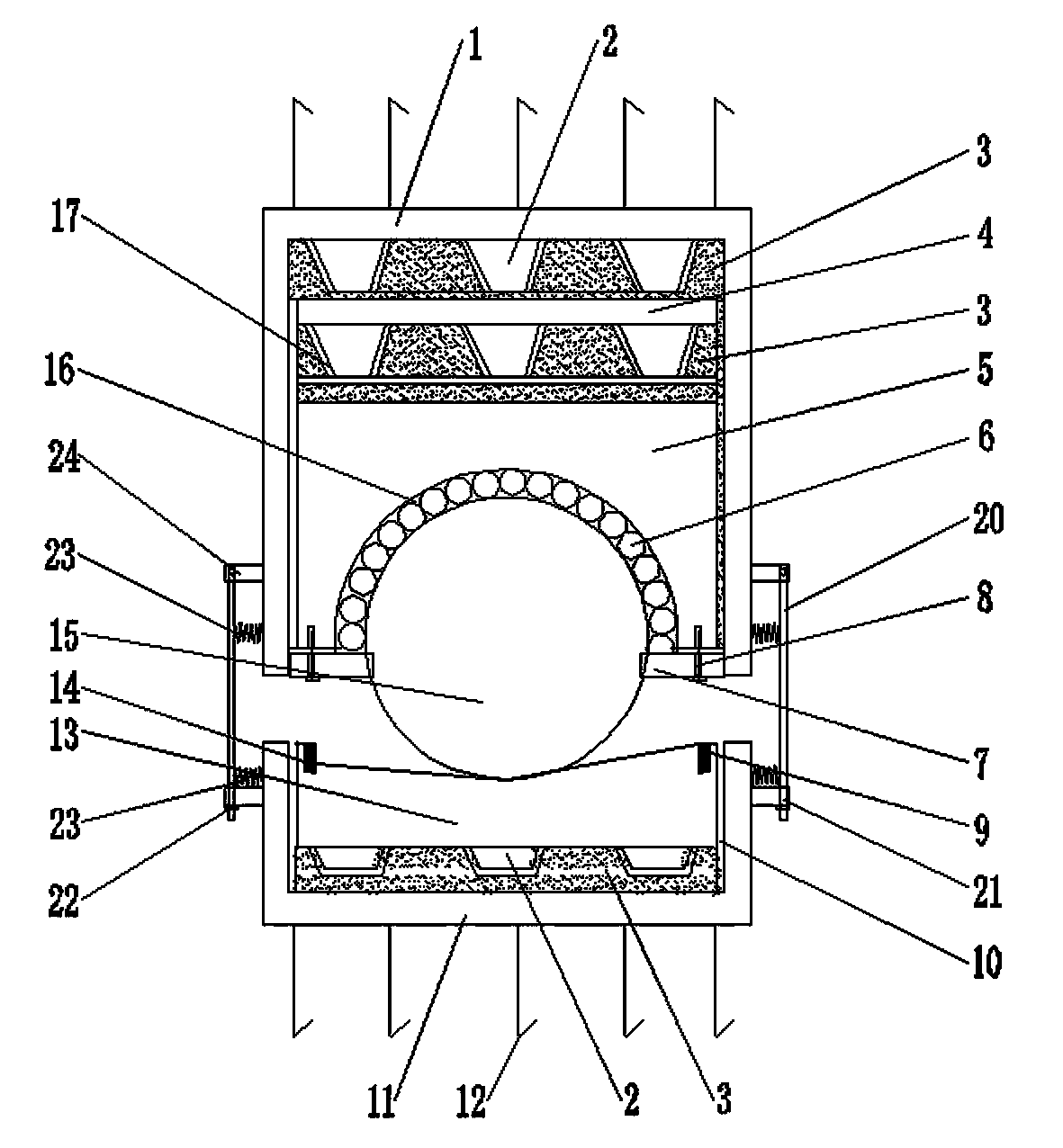 Isolated rolling type vibration damping device