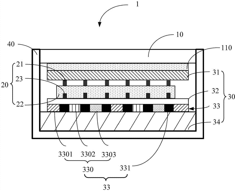 Touch control display device and color filter substrate