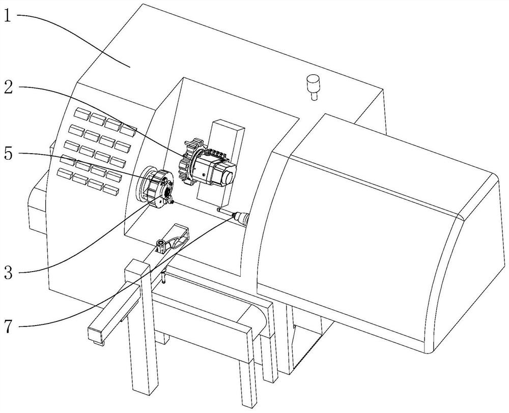 Motor bearing cover machining equipment