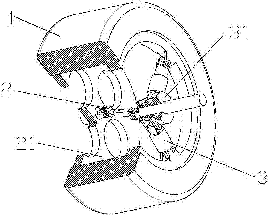 Variable vehicle wheel applied to center position of robot and center position adjusting method