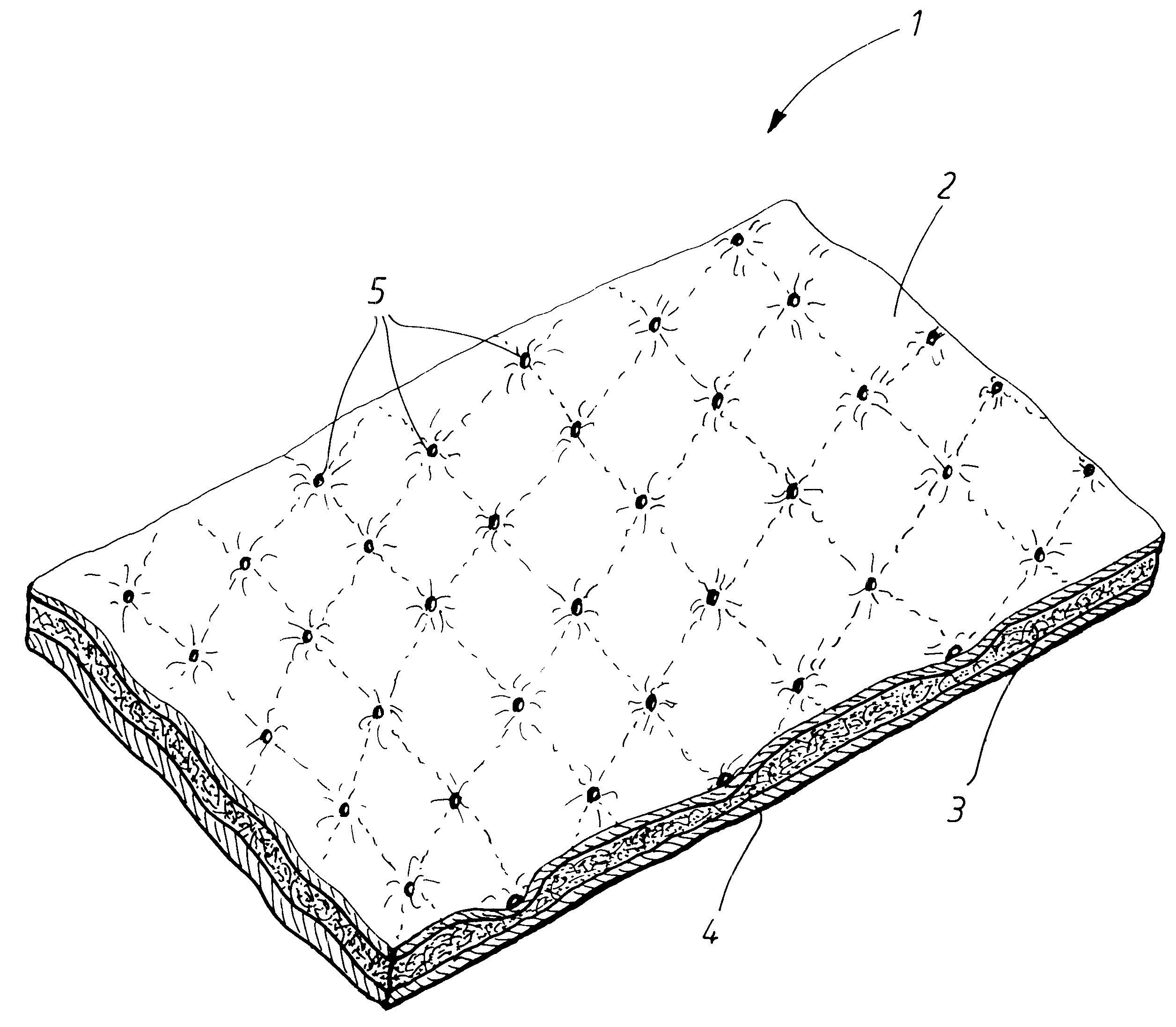 Absorbent product comprising at least one thermoplastic component to bond layers