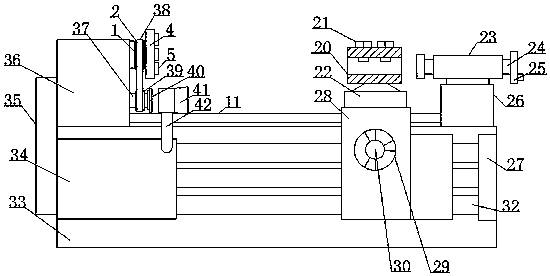 Automatic cooling and cleaning integrated device for cutting process of machine tool