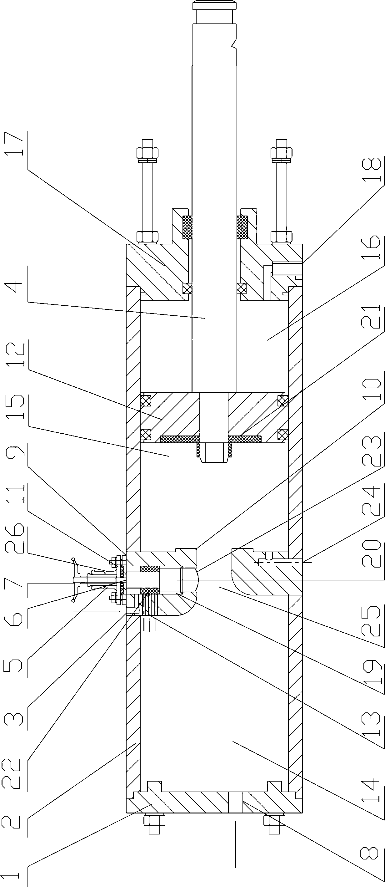 Adjustable impact cylinder