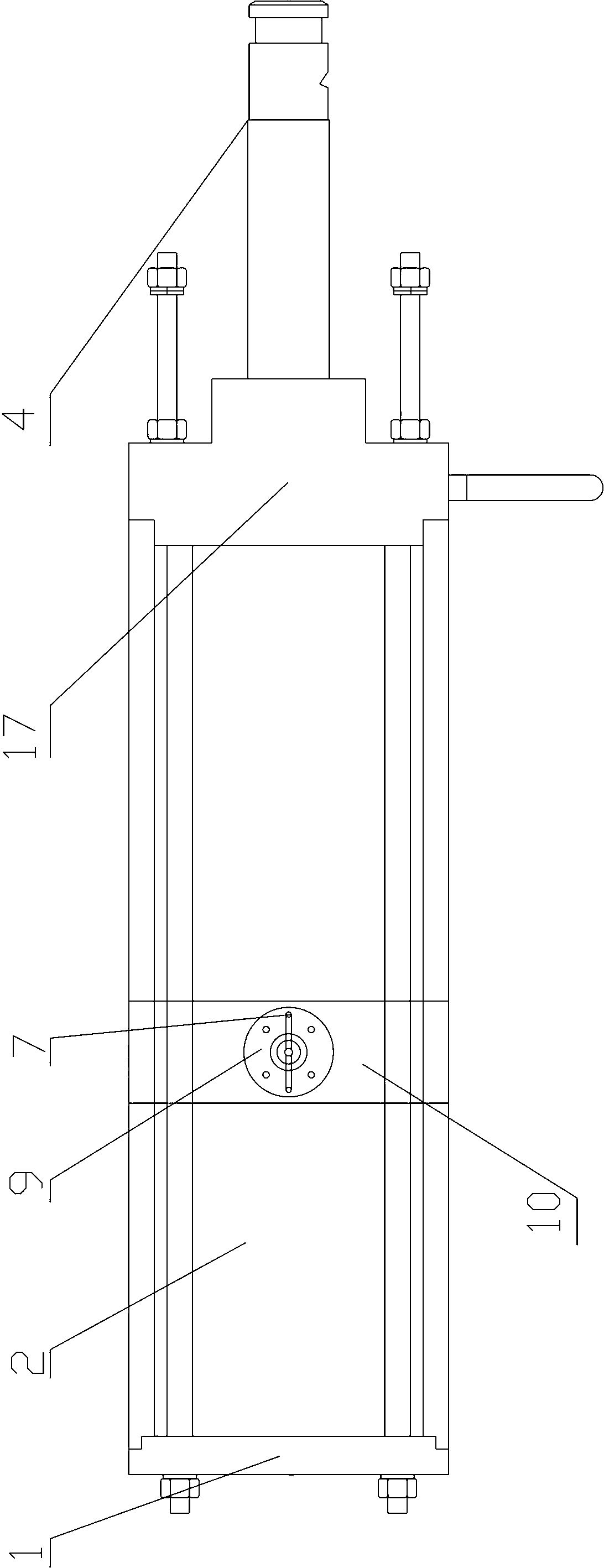 Adjustable impact cylinder