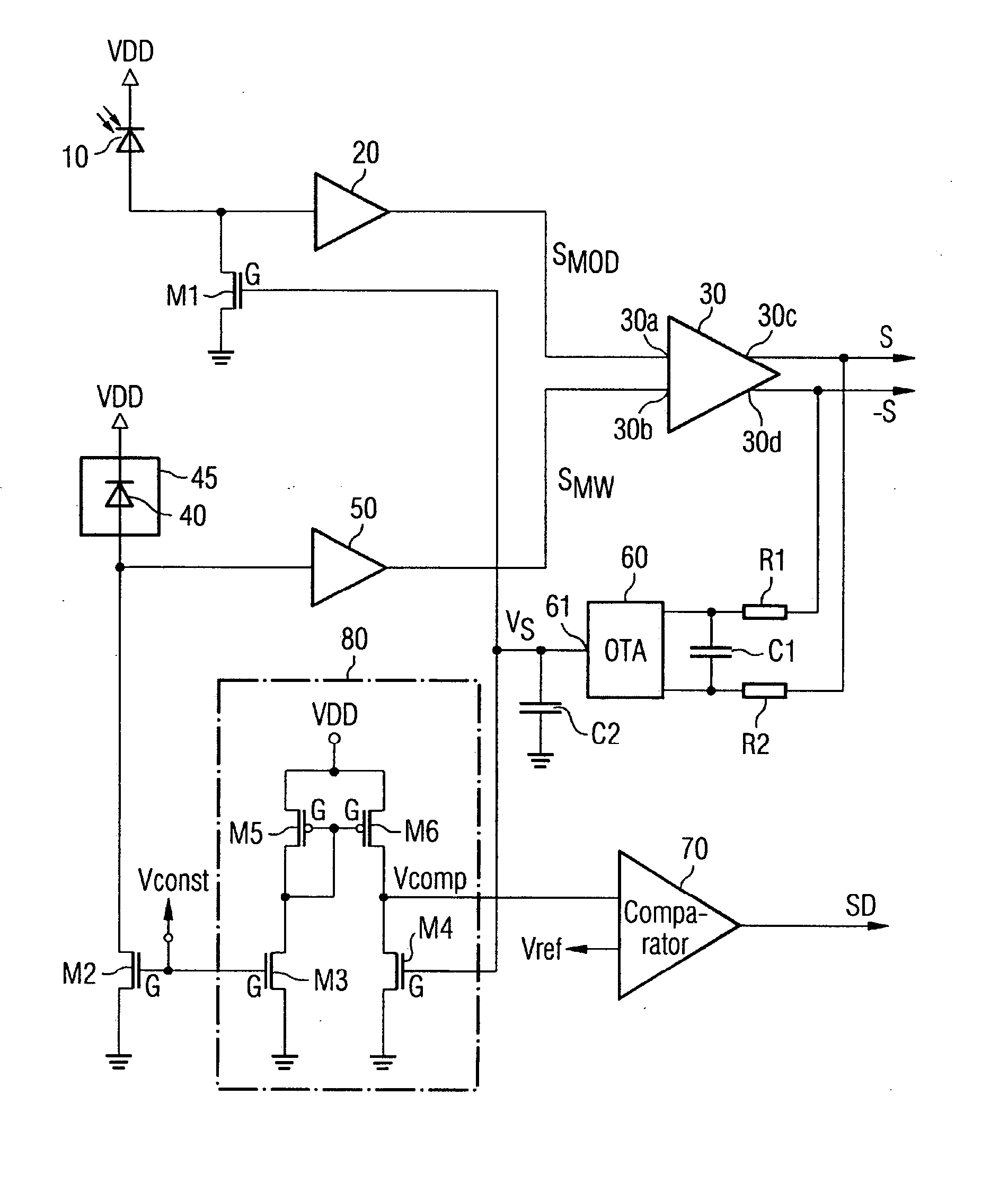 Optical receiver circuit