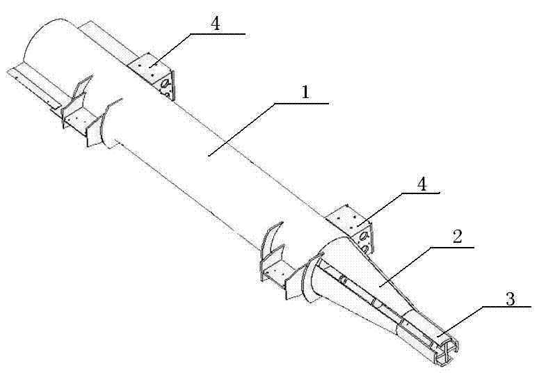 Section-variable crossed circular tube switching steel column and manufacturing method thereof