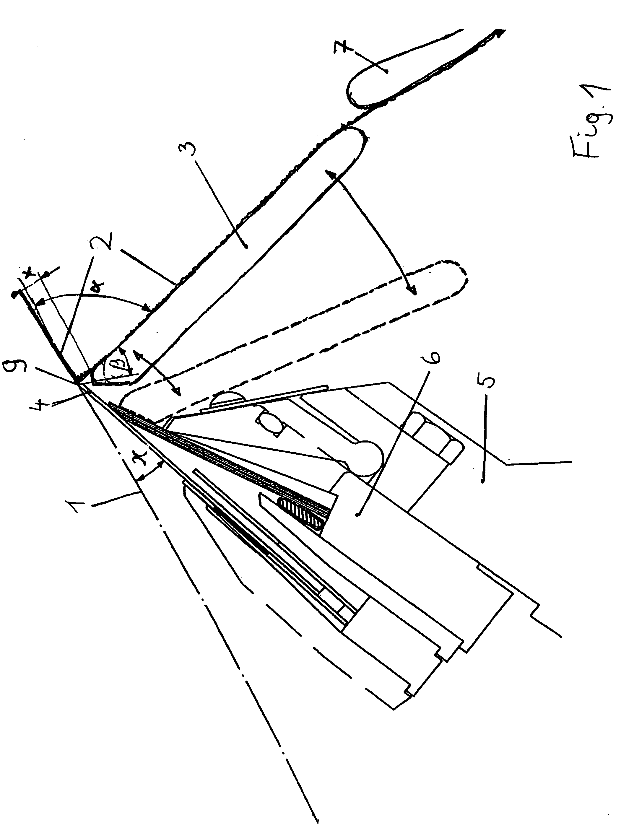 Device for stabilizing a paper web