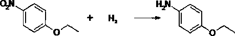 Green synthesis method of p-aminophenetole