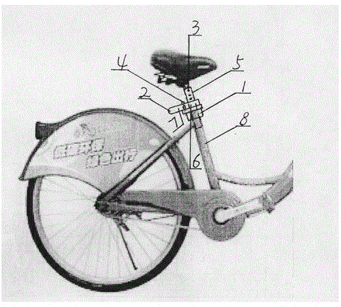 Locking device of bicycle seat tube